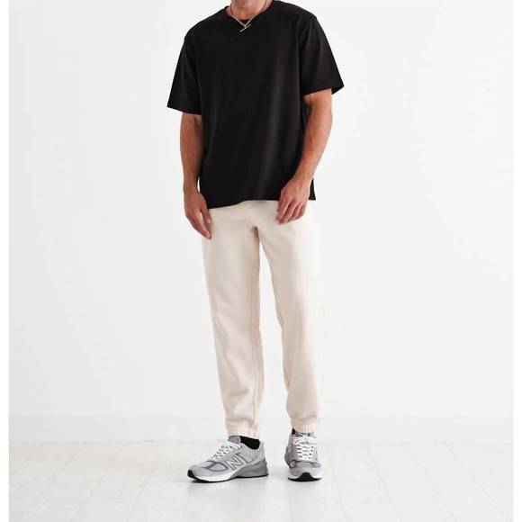 NEW WAX LONDON eno jogger pants in ecru - Picture 1 of 6